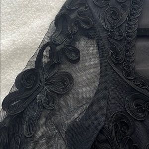 Vintage French black designer top